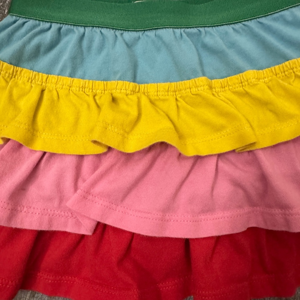 Mini Boden Colorful Layered Ruffle Skort - Picture 2 of 6